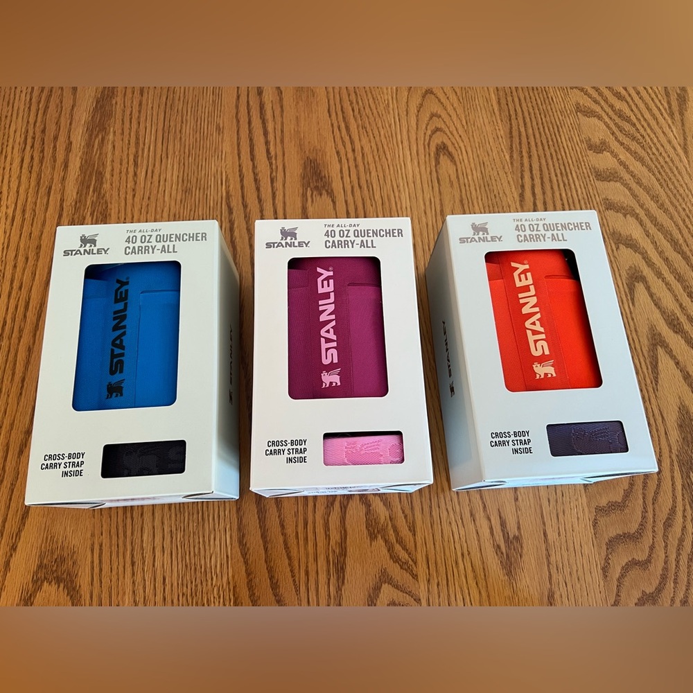 Stanley 40 oz Quencher Carry-All in Pink, Blue or Orange